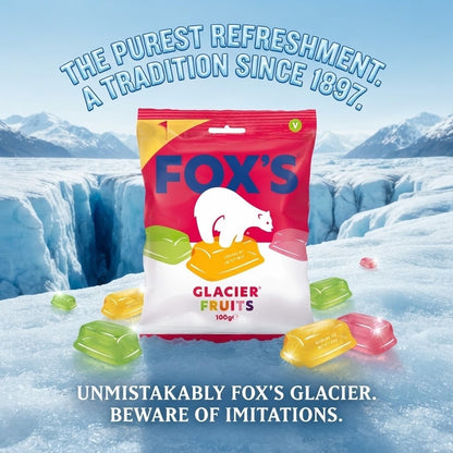 Fox's Glacier Fruits & Glacier Mints 100g x 12 | Vegan Variety Pack