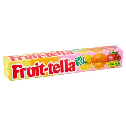 Fruit-tella Fruit Juice Chew Sweets 41g x 40 | Vegan Multipack