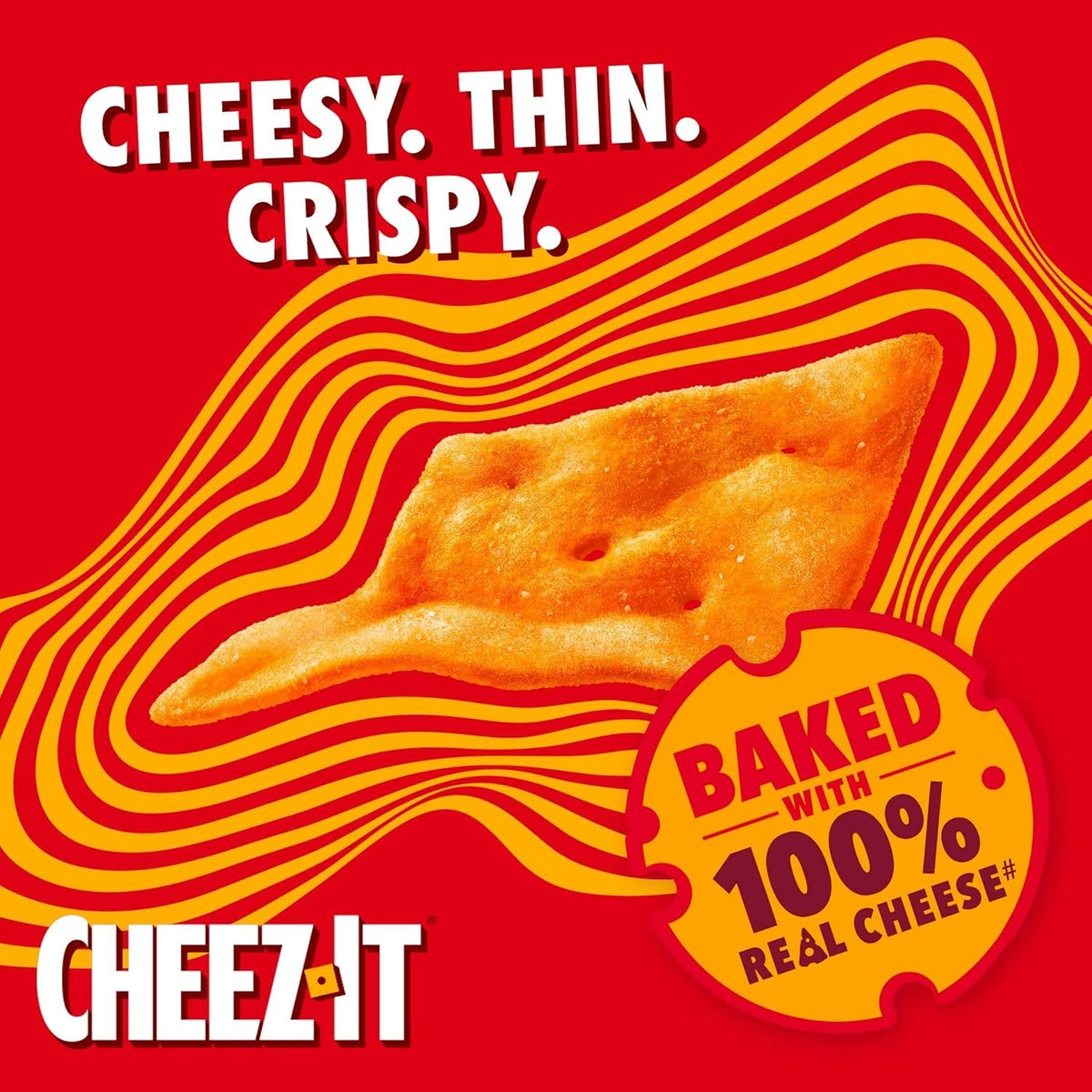 Cheez-It Thin & Crispy Baked Cheese Snacks 65g x 16 | Double Cheese or Cheese & Chilli