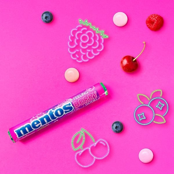 Mentos Chewy Dragees Rolls 38g | Mint, Fruit, Berry & Sour | Bulk