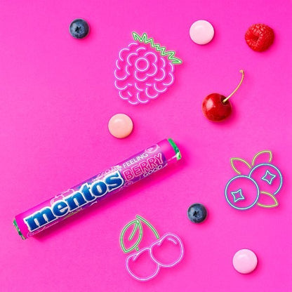 Mentos Chewy Dragees Rolls 38g | Mint, Fruit, Berry & Sour | Bulk