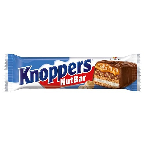 40g x 24 Knoppers NutBar Chocolate Bars Bulk Box Crispy Hazelnut Snack Storck