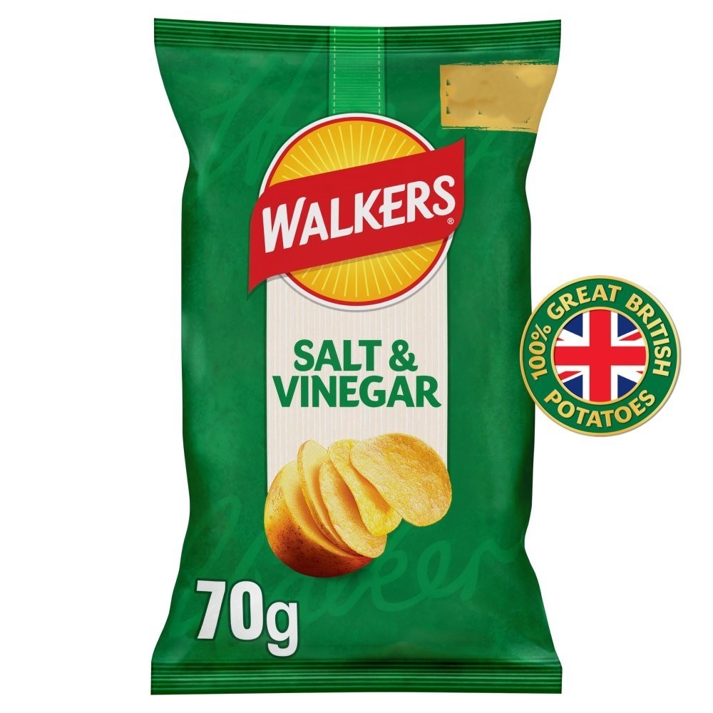 Walkers Sharing Crisps 70g x 18 | 6 Classic Flavours | Great British Potatoes