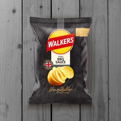 Walkers Crisps 70g x 18 | BBQ Sauce & Prawn Cocktail | Sharing Bags