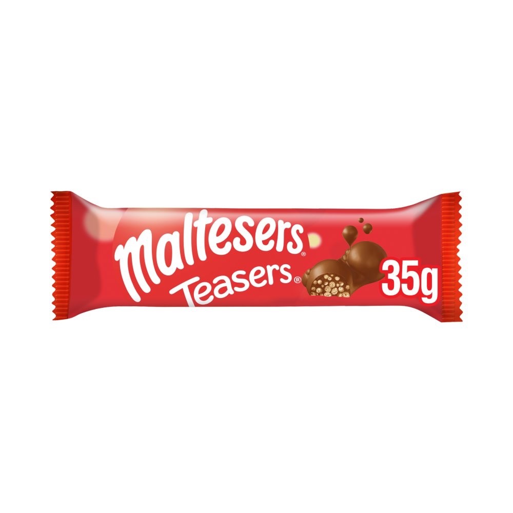 35g x 24 Maltesers Teasers Milk Chocolate Bar Box Bulk Wholesale UK