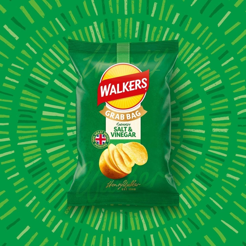 45g x 32 Packs Walkers Crisps Grab Bags Multipack Box - Choose Flavours
