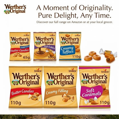 Werther's Original Toffees Caramels And Candies Multi Varieties Selection Bags