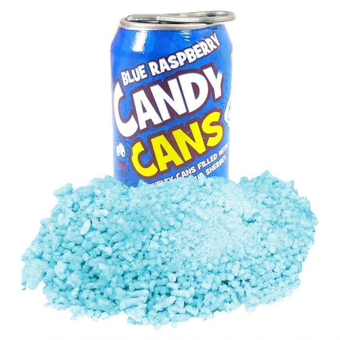 36 x 13g Candy Cans Blue Raspberry Sour Sherbet Fruit Flavour Sweets