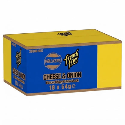 Walkers French Fries Cheese & Onion Crisps 54g x 18 | Case Bulk Snack