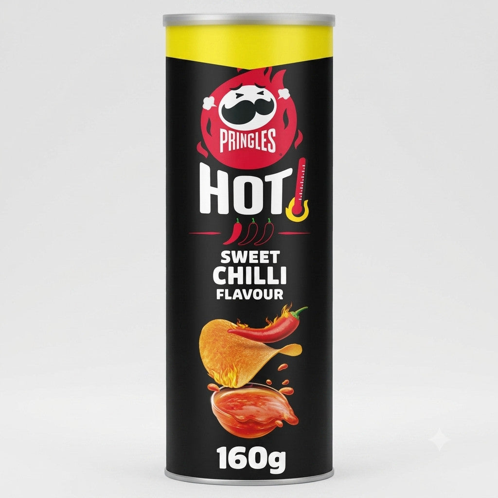 Pringles Hot Crisps 160g x 6 | Sweet Chilli & Blazin' Fried Chicken