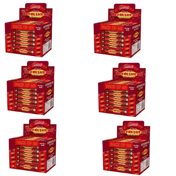 Swizzels Refreshers Cherry Cola Chew Bars 18g x 60 | Fizzy Sherbet Centre