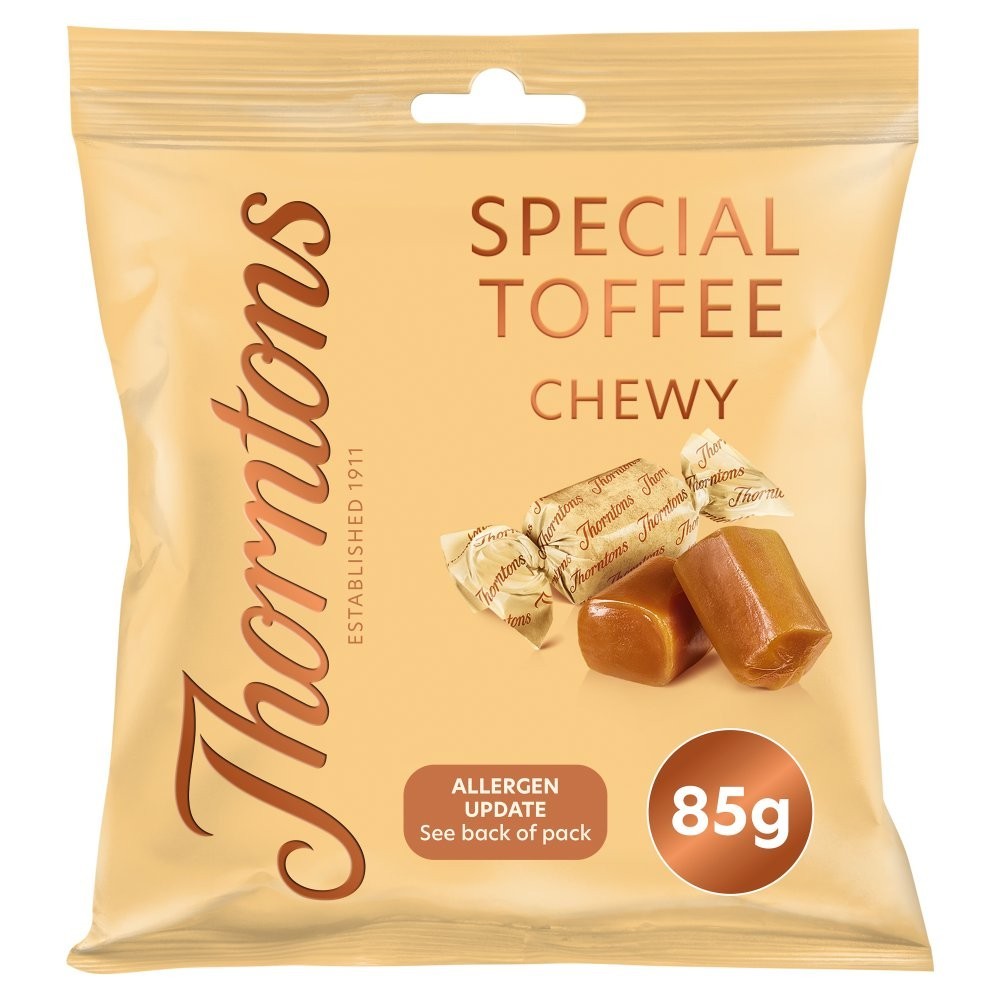 Thorntons Chewy Toffee & Vanilla Fudge 85g | Vegetarian Confectionery