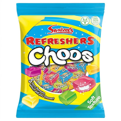 Swizzels Sweet Variety Pack 36 Bags | Scrumptious, Refreshers Choos & Curious Chews