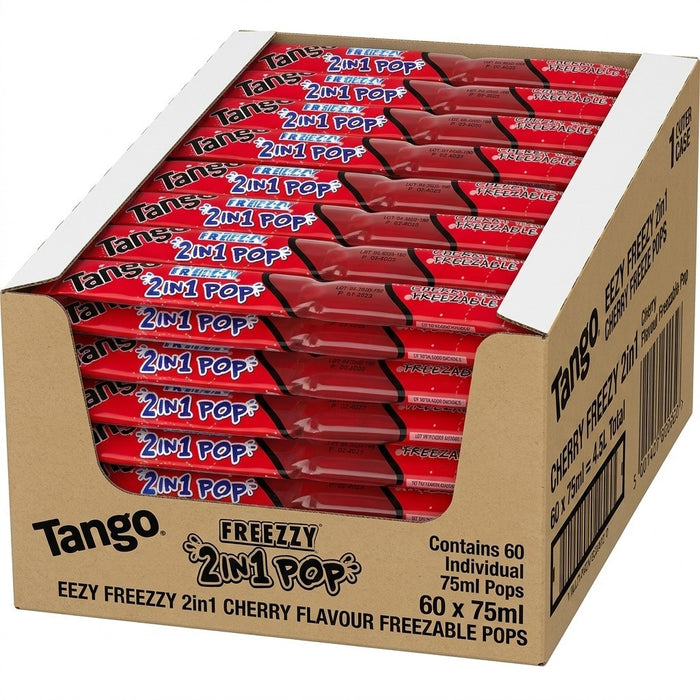 Tango Eezy Freezzy 2in1 Ice Pops 75ml x 60 | Mixed Flavour Freeze Pops
