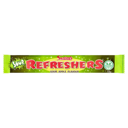 Swizzels Refreshers Sour Apple Chew Bars 18g x 60 | Fizzy Sherbet Centre
