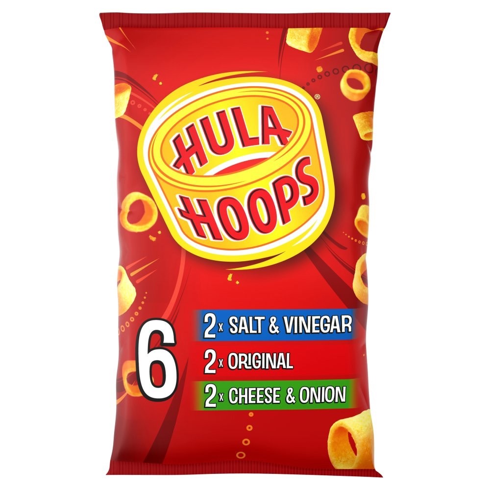 Hula Hoops Variety Crisps 24g x 30 | 3 Classic Flavours | Multipack