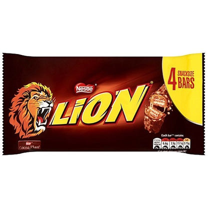 120g x 10 Nestle Lion Milk Chocolate Snacksize Bars Multipack Box Bulk Snack