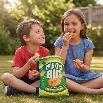 Jacob's Crinklys Cheese & Onion Crisps 45g x 30 | Oven Baked | Bulk Box