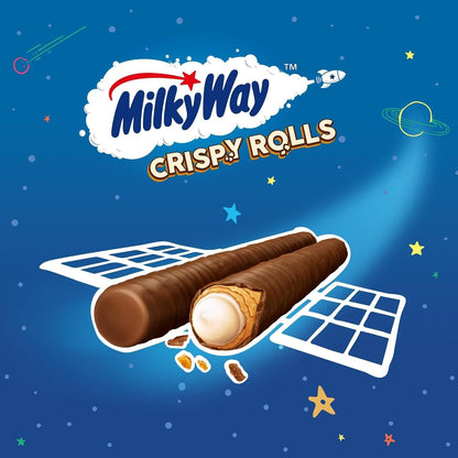 Milky Way Milk Chocolate Crispy Rolls Box 22.5g - Choice of Pack Size - 24 & 288