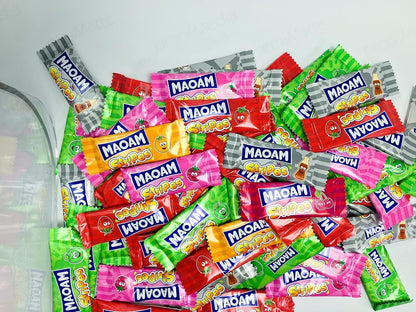 MAOAM Chewy Sweets 140g x 14 Sharing Bags | Stripes Pinballs MaoMixx Joystixx