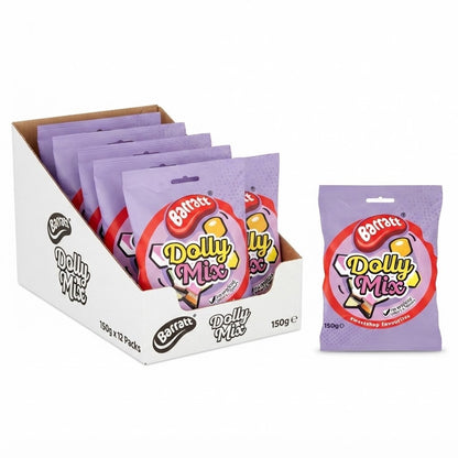 Barratt Dolly Mix Sweets 150g x 12 | Classic Sweetshop Favourites
