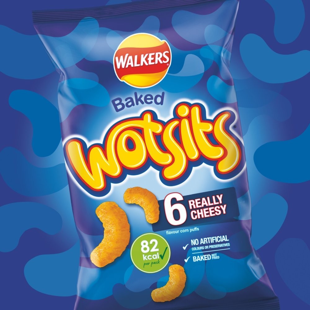 Walkers Wotsits Giants Sharing Crisps 60g x 18 | Really Cheesy or Sweet & Spicy