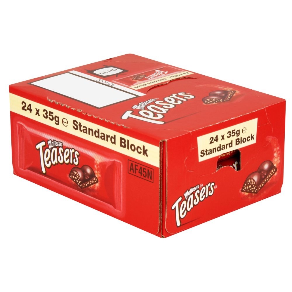 35g x 24 Maltesers Teasers Milk Chocolate Bar Box Bulk Wholesale UK