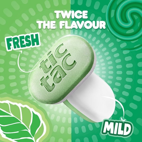 38.5g x 16 Pack Tic Tac Two Sugar Free Mints Bulk Box - Choice of Flavours