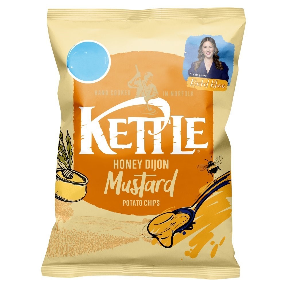 Kettle Potato Chips 70g x 12 | Honey Dijon Mustard or Mature Cheddar & Red Onion