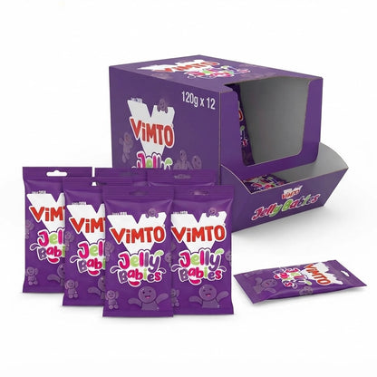 Vimto Jelly Babies 120g x 12 | Halal Real Fruit Juice | Bulk Pack